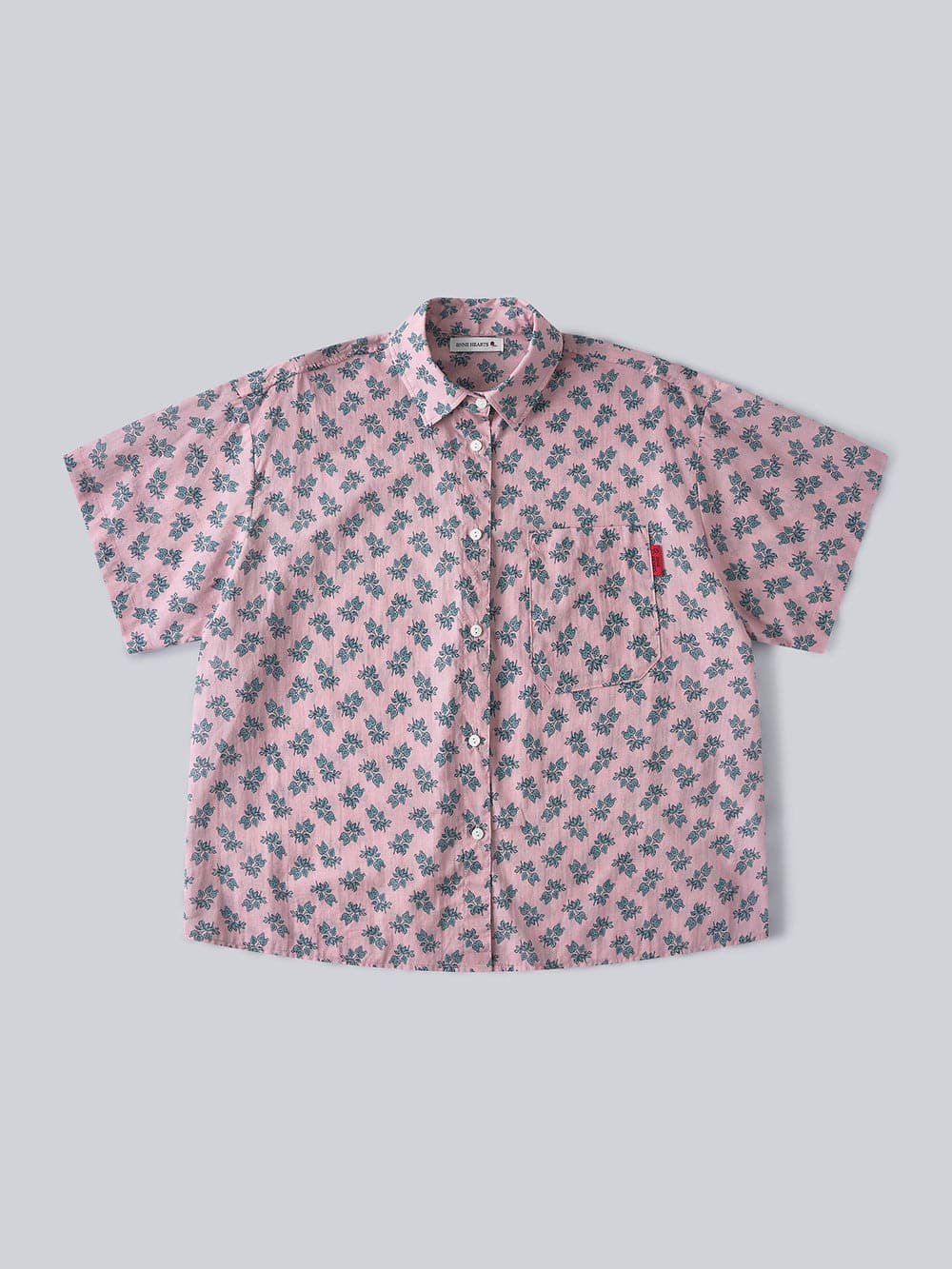 Botanical Cotton Shirt (Pink) — vue 2