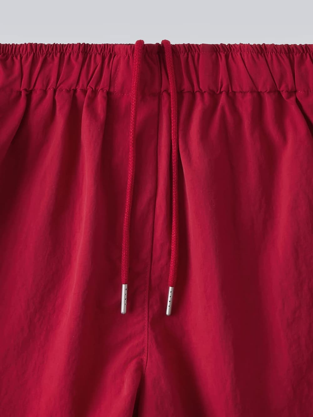 Side Lace Nylon Shorts (Red) — vue 8