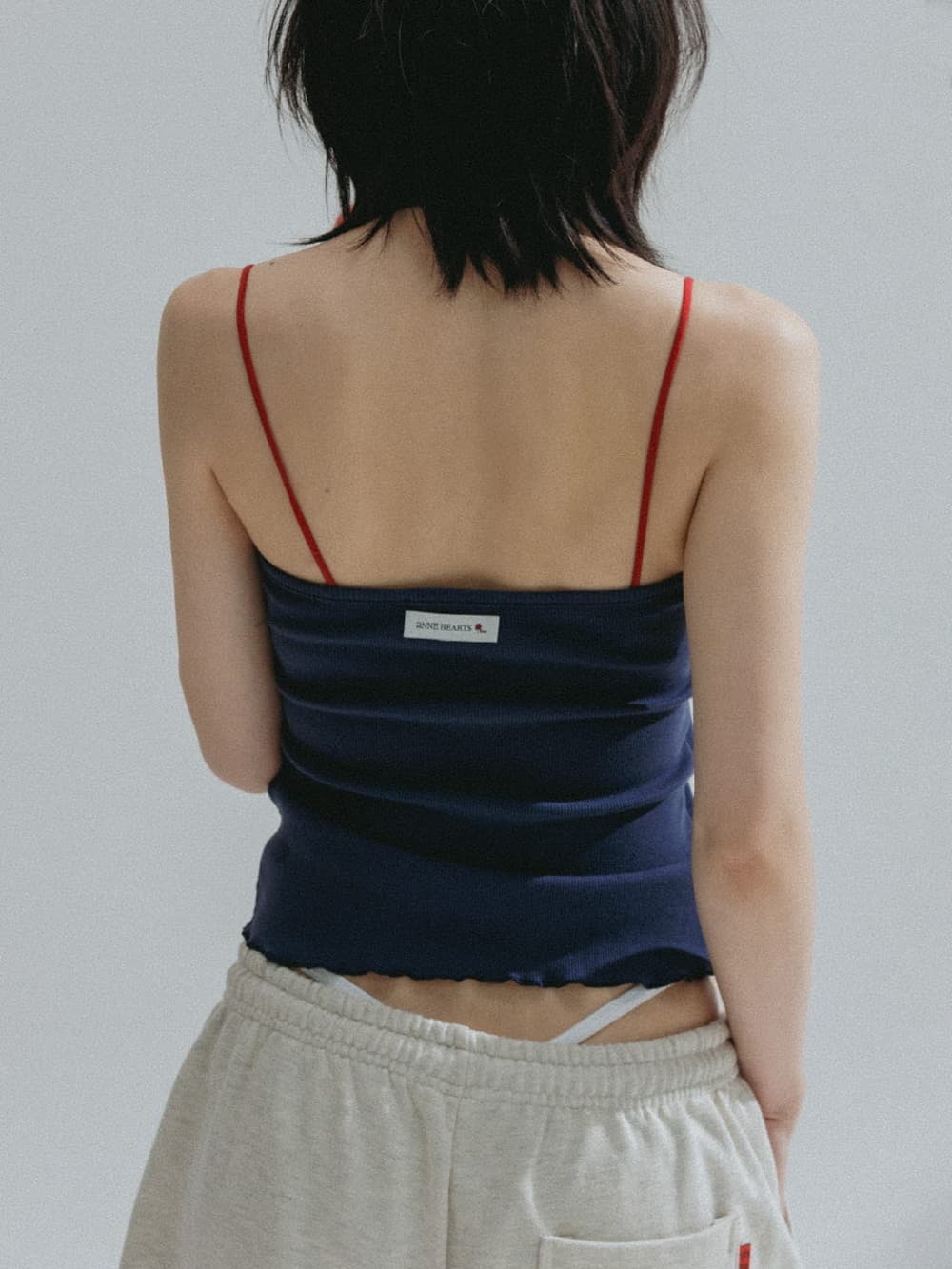 Button Point Cami Top (Navy) — vue 6