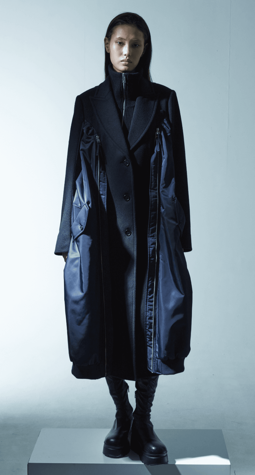Bomber Panel Peacoat — vue 1