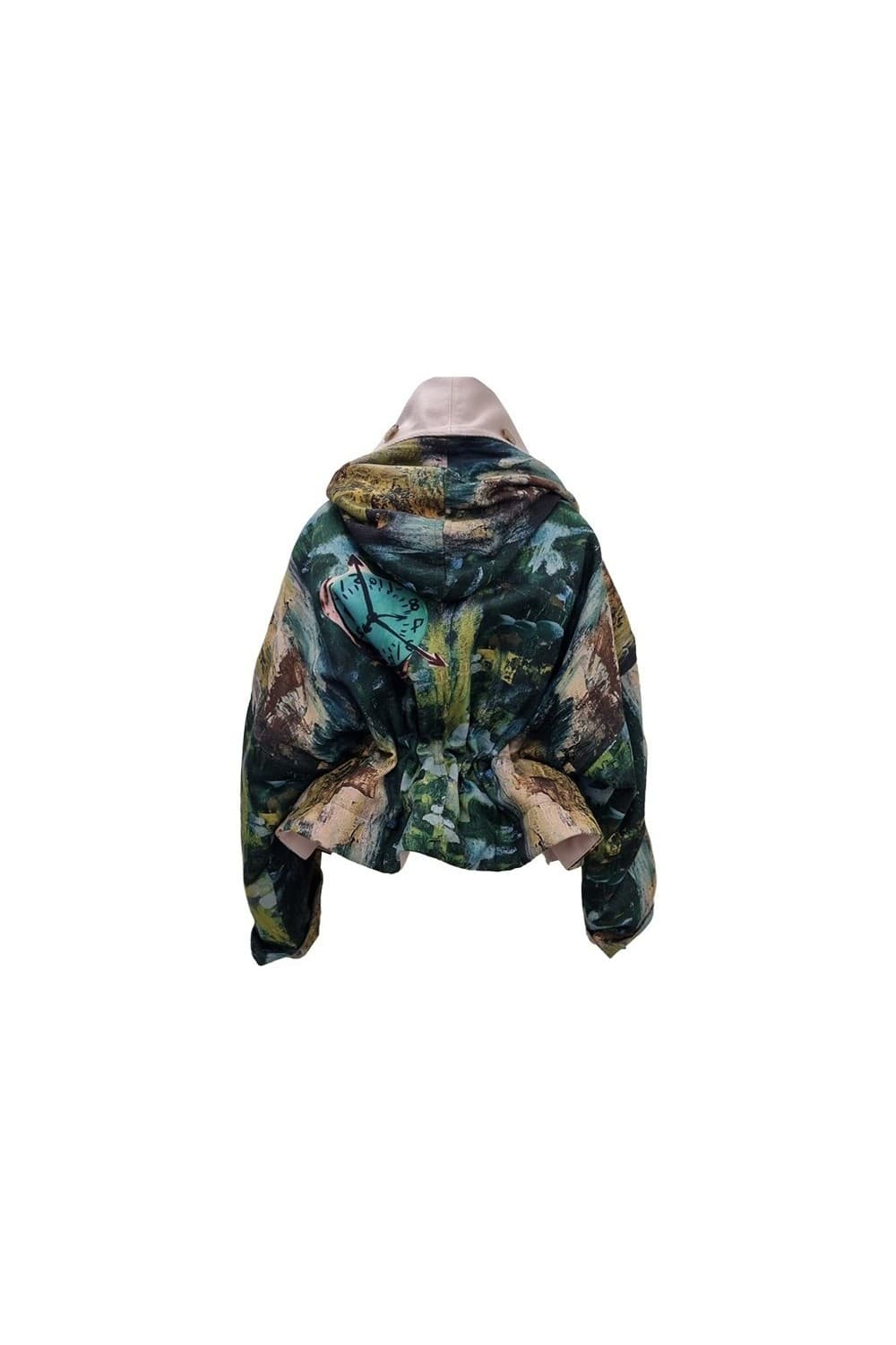 Artwork Print Cape Jacket — vue 8
