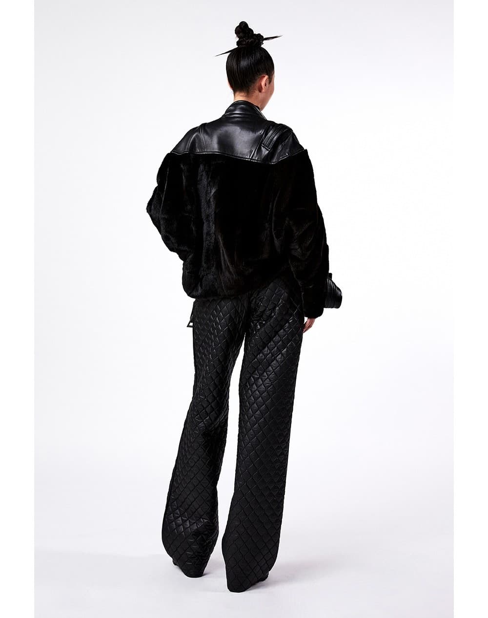 Thinsulate Quilted Black Pants — vue 6