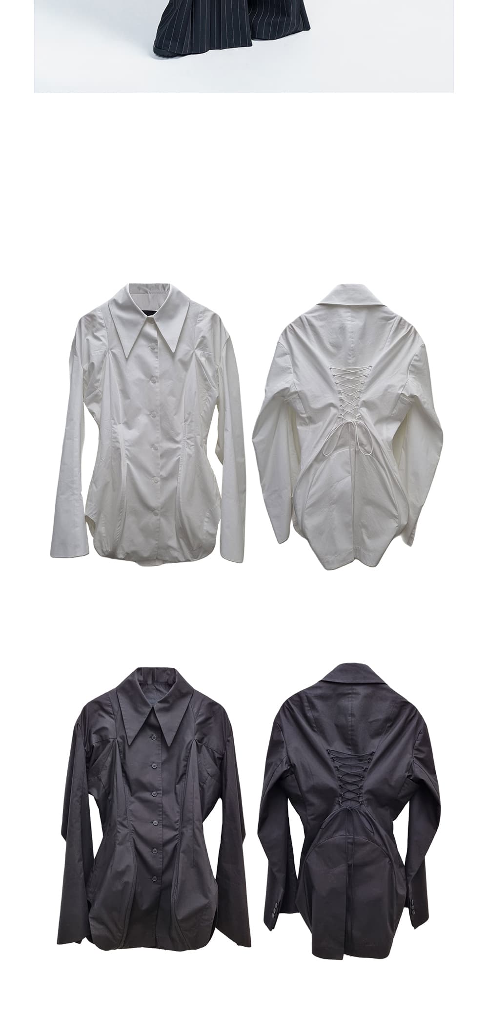 3D Cotton Shirt Blouse (2 Colors) — vue 5