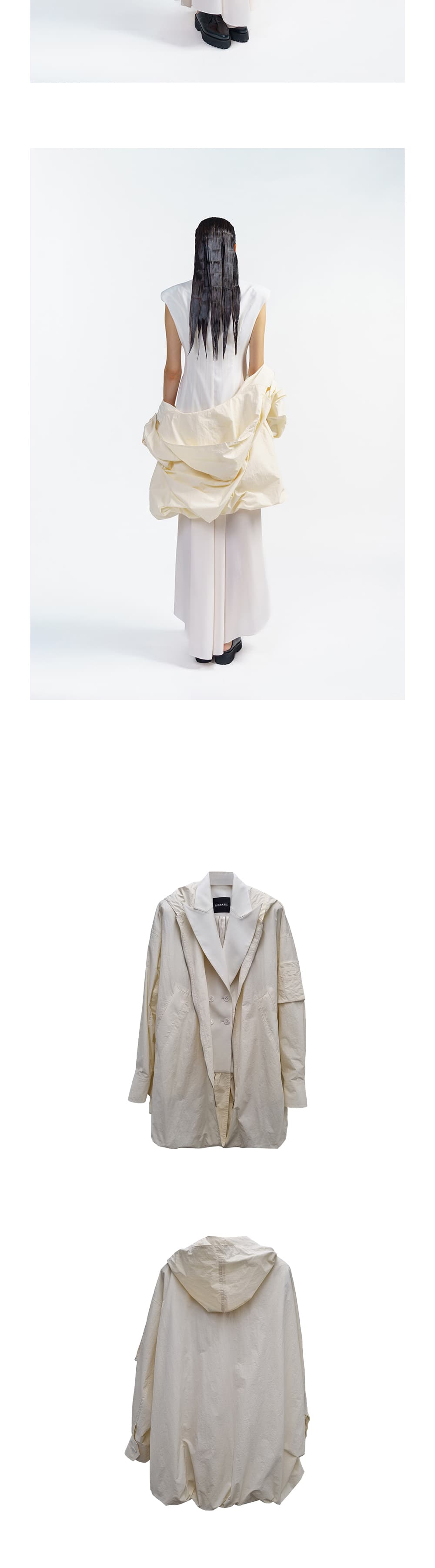 Transform Two-Layer Jacket (Cream) — vue 5