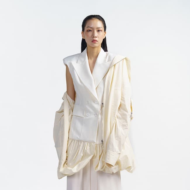 Transform Two-Layer Jacket (Cream) — vue 1