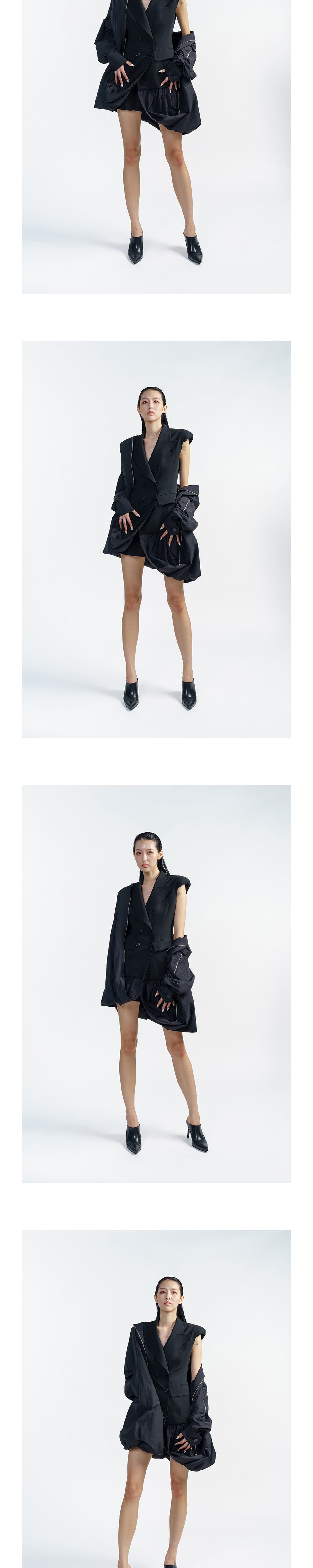 Transform Two-Layer Jacket (Black) — vue 4