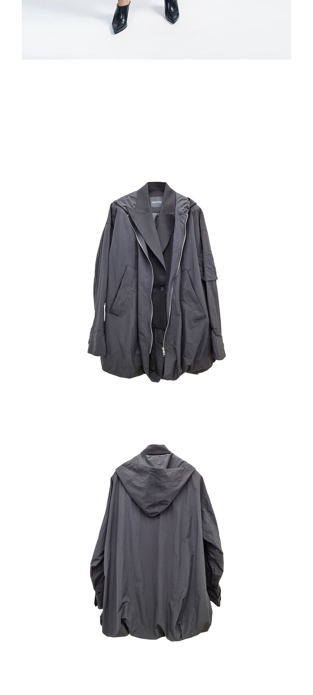 Transform Two-Layer Jacket (Black) — vue 5