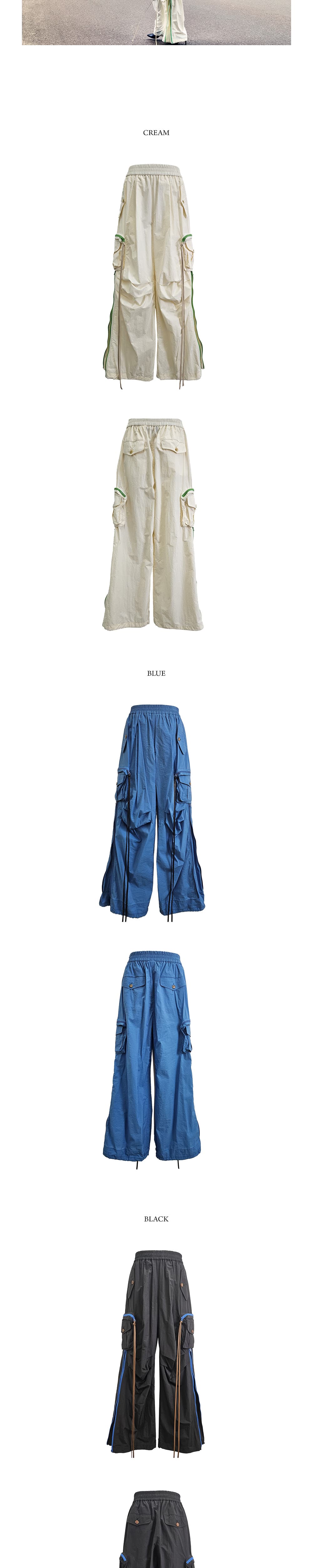 3D-pockets Detail Wide Cargo Pants — vue 5