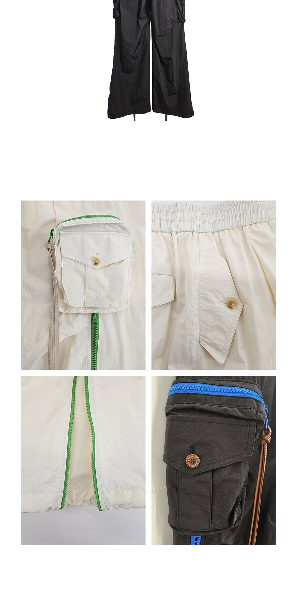 3D-pockets Detail Wide Cargo Pants — vue 6