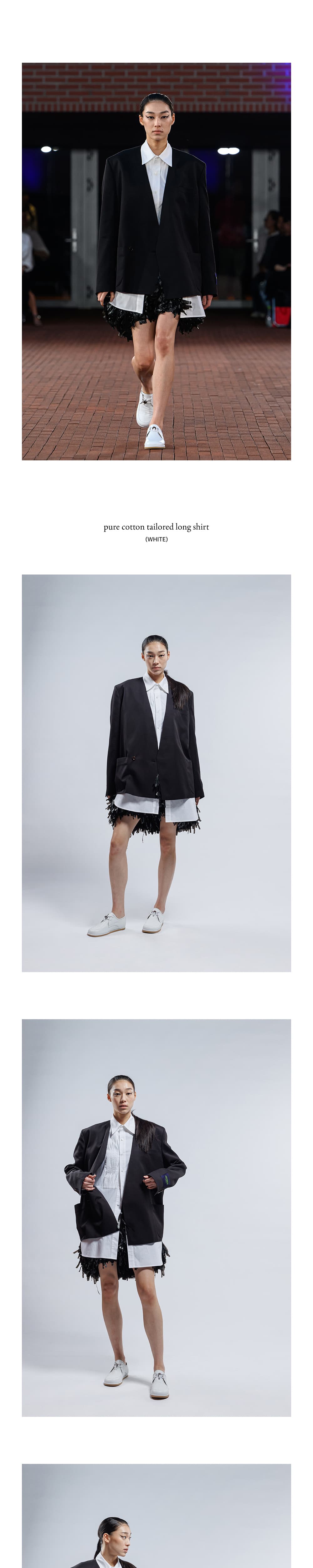 Pure Cotton Tailored Long Shirt — vue 3