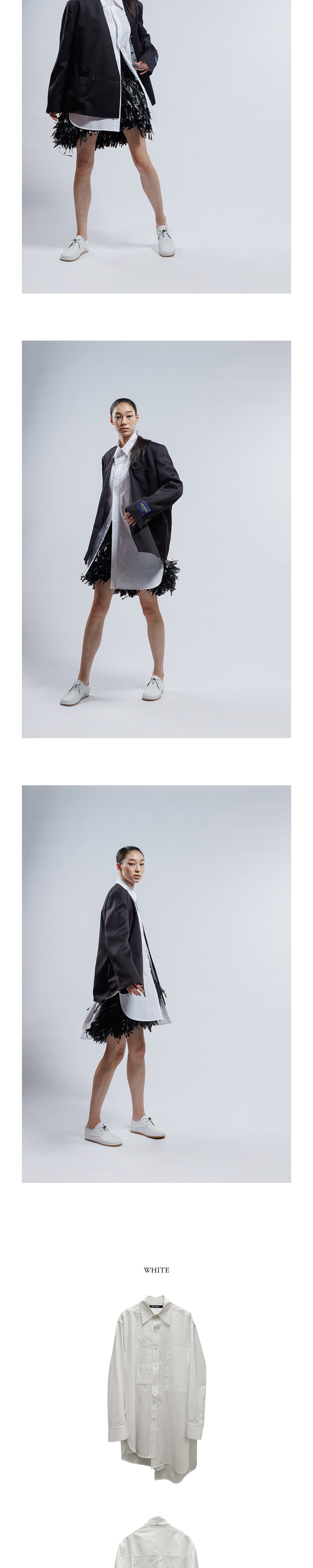 Pure Cotton Tailored Long Shirt — vue 4