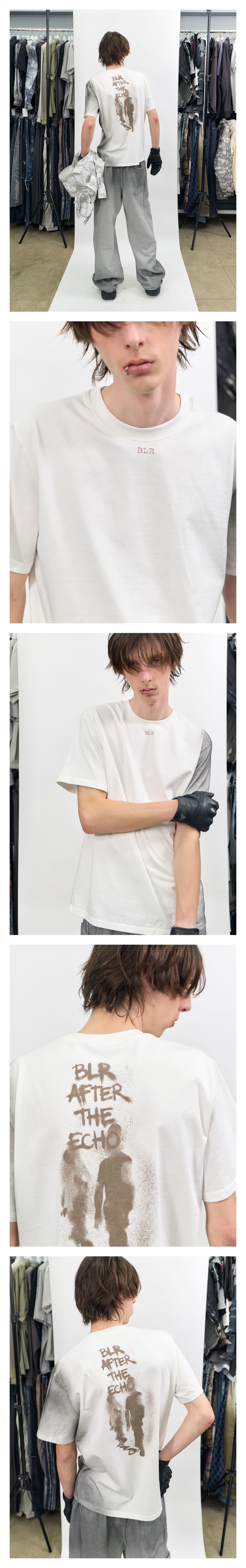 Silhouette Graphic Oversized T-Shirt Ivory — vue 3
