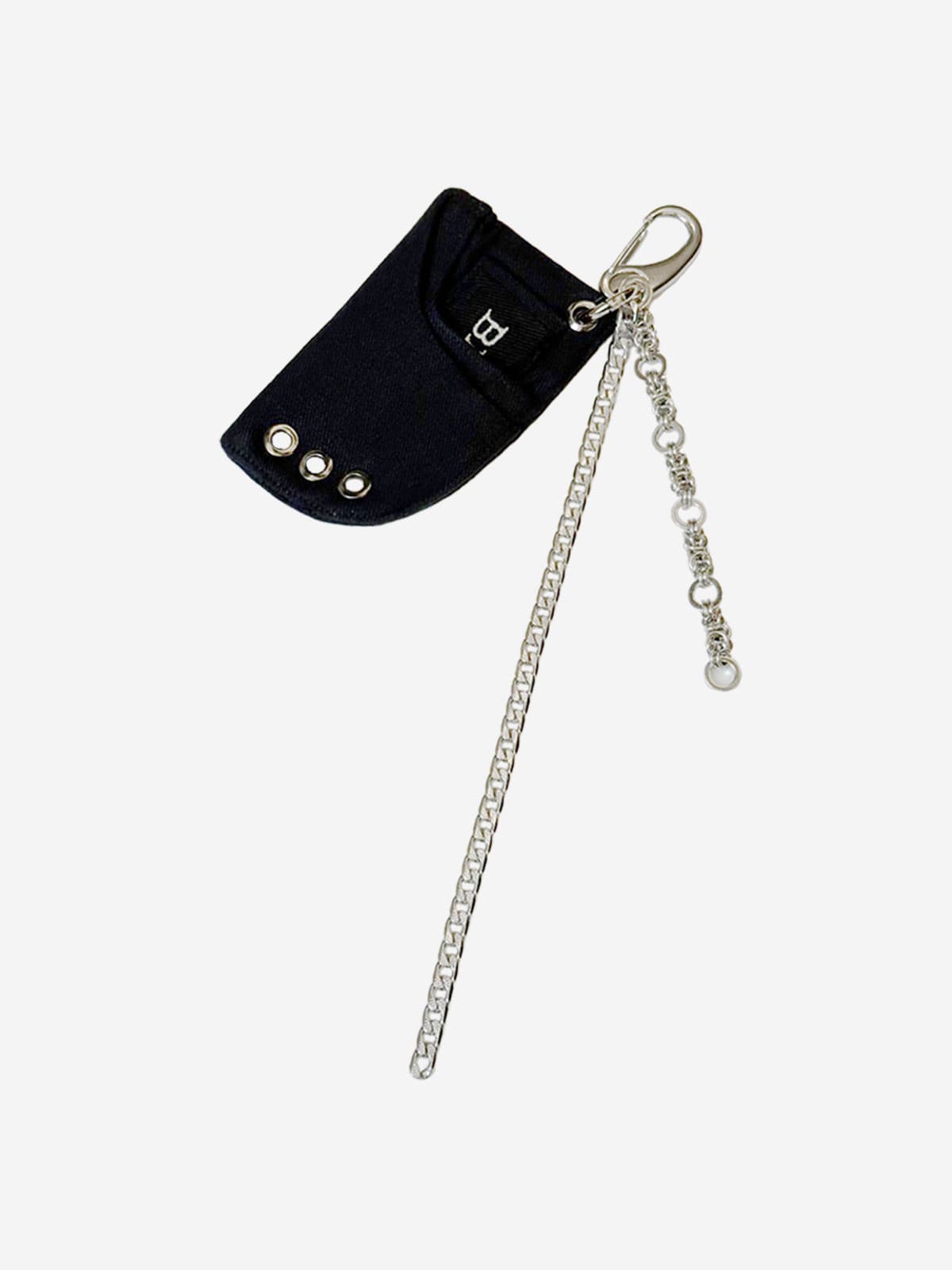 Eyelet Pouch Double Chain Key Ring — vue 1