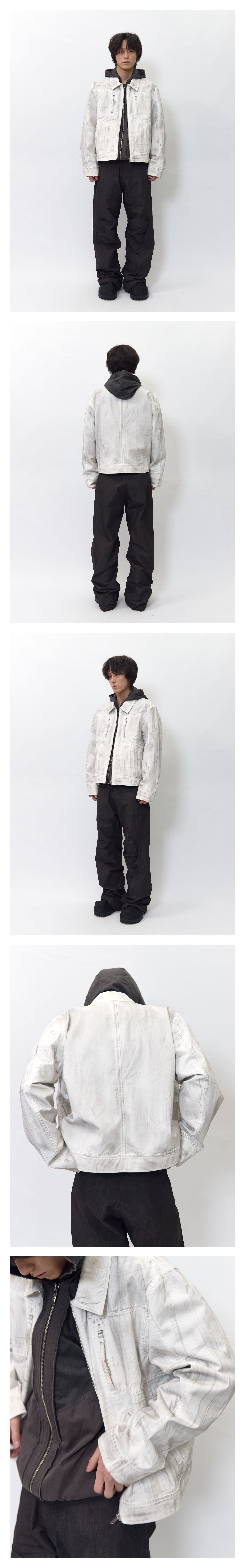 Anchored Puller Utility Jacket White — vue 4