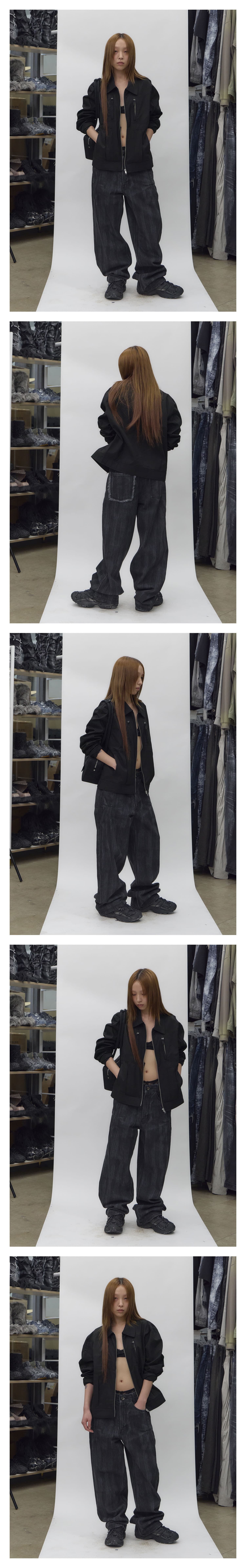 Anchored Puller Utility Jacket Black — vue 2