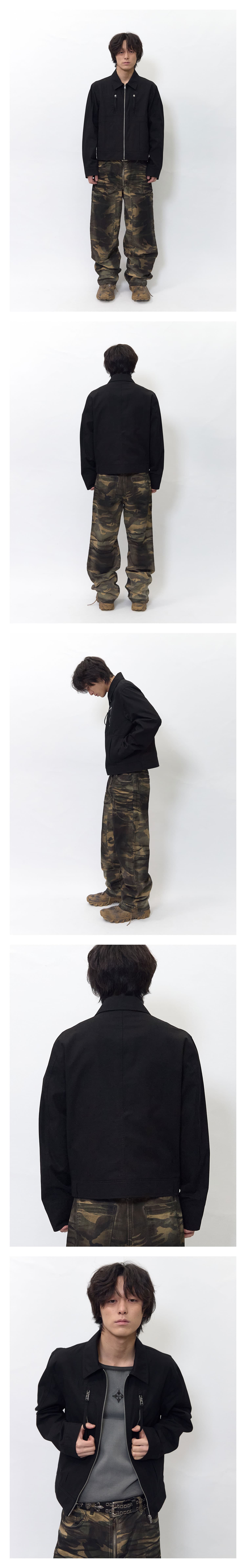 Anchored Puller Utility Jacket Black — vue 4