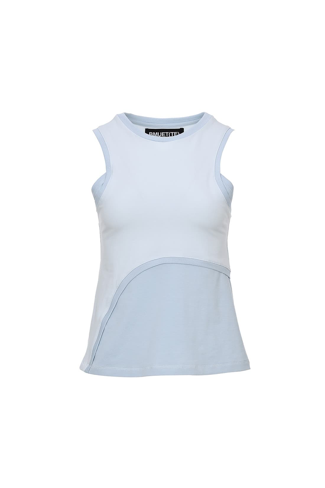 Curve Line Sleeveless Top Blue — vue 1