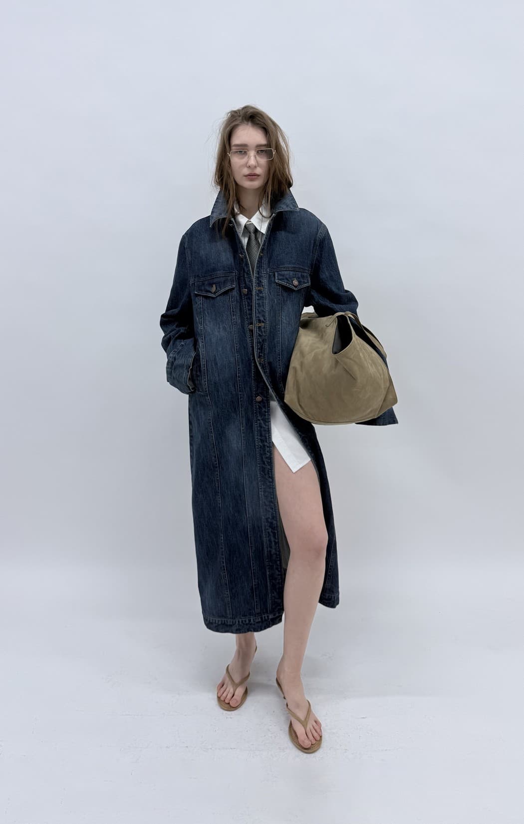 Denim Mac Coat — vue 1