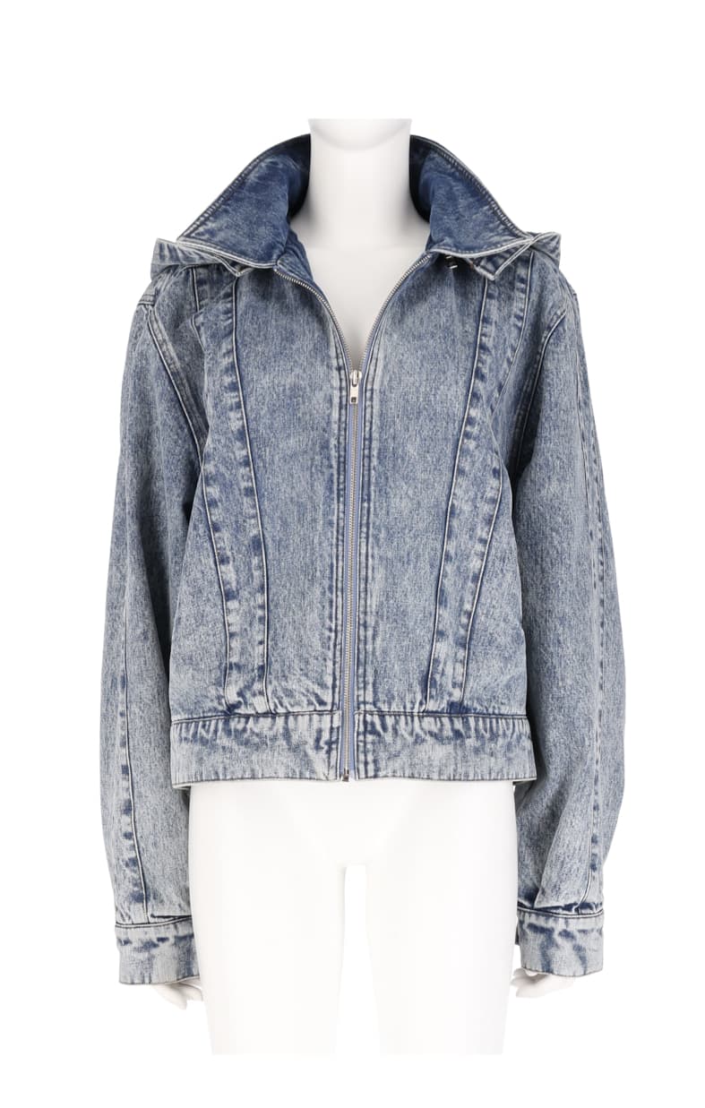 Linear Blocking Denim Jacket — vue 2