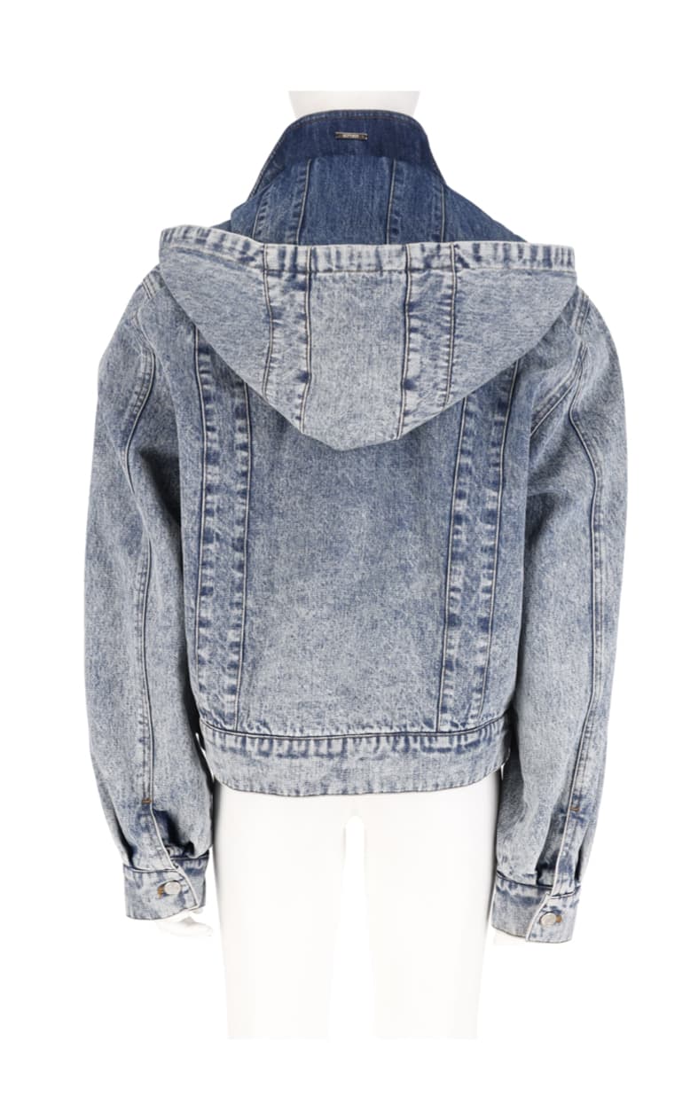 Linear Blocking Denim Jacket — vue 3