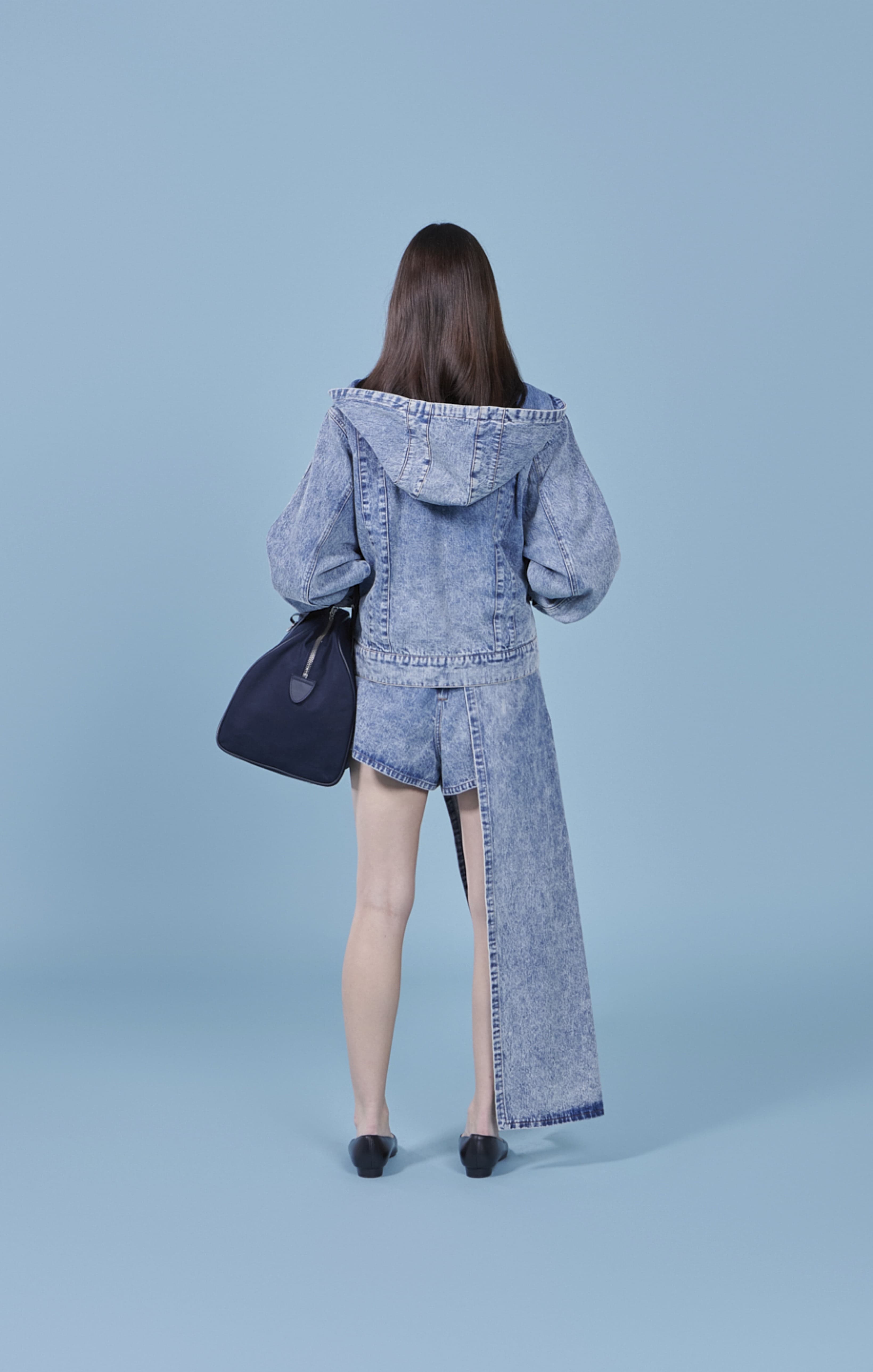 Linear Blocking Denim Jacket — vue 5