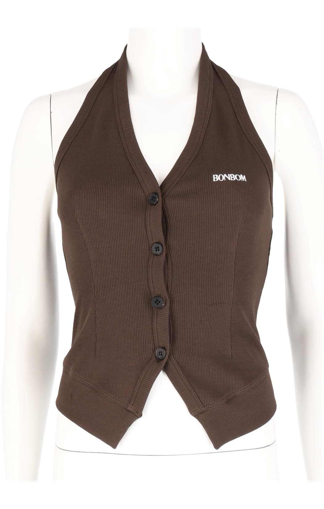 Halter Neck Vest Cardigan — vue 1