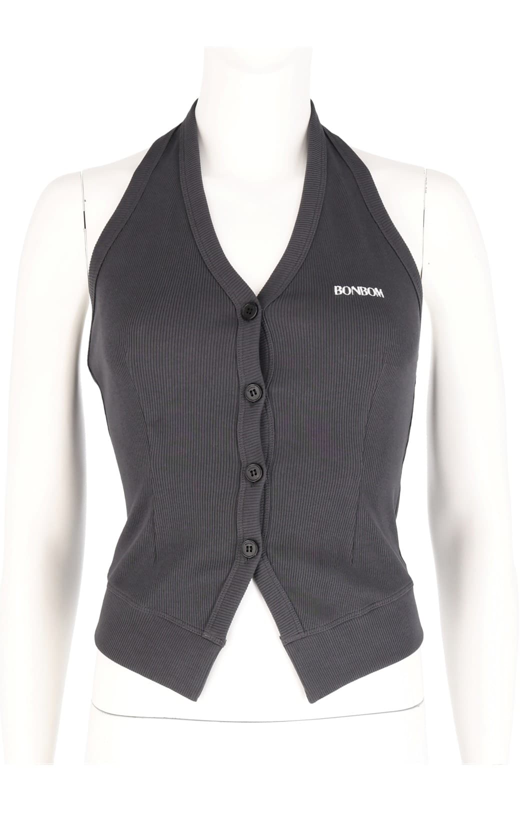 Halter Neck Vest Cardigan — vue 2