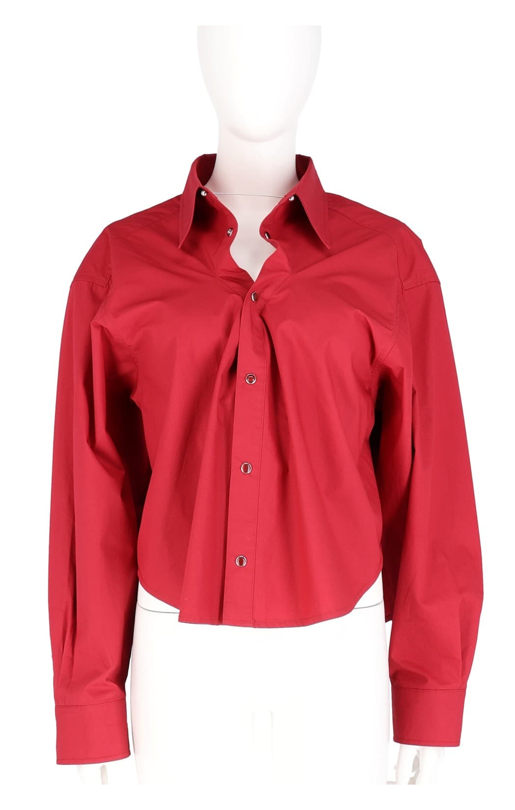 Wave Placket Crop Shirt — vue 1