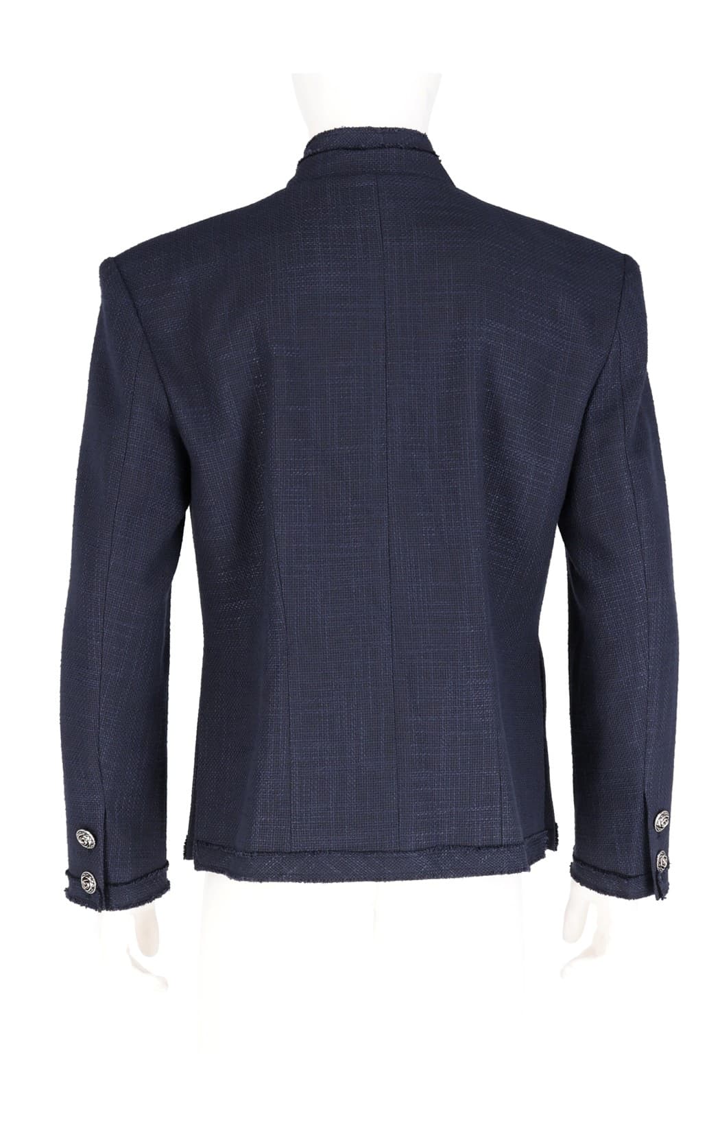 Flat Notchep Lafel Tweed Blazer — vue 2