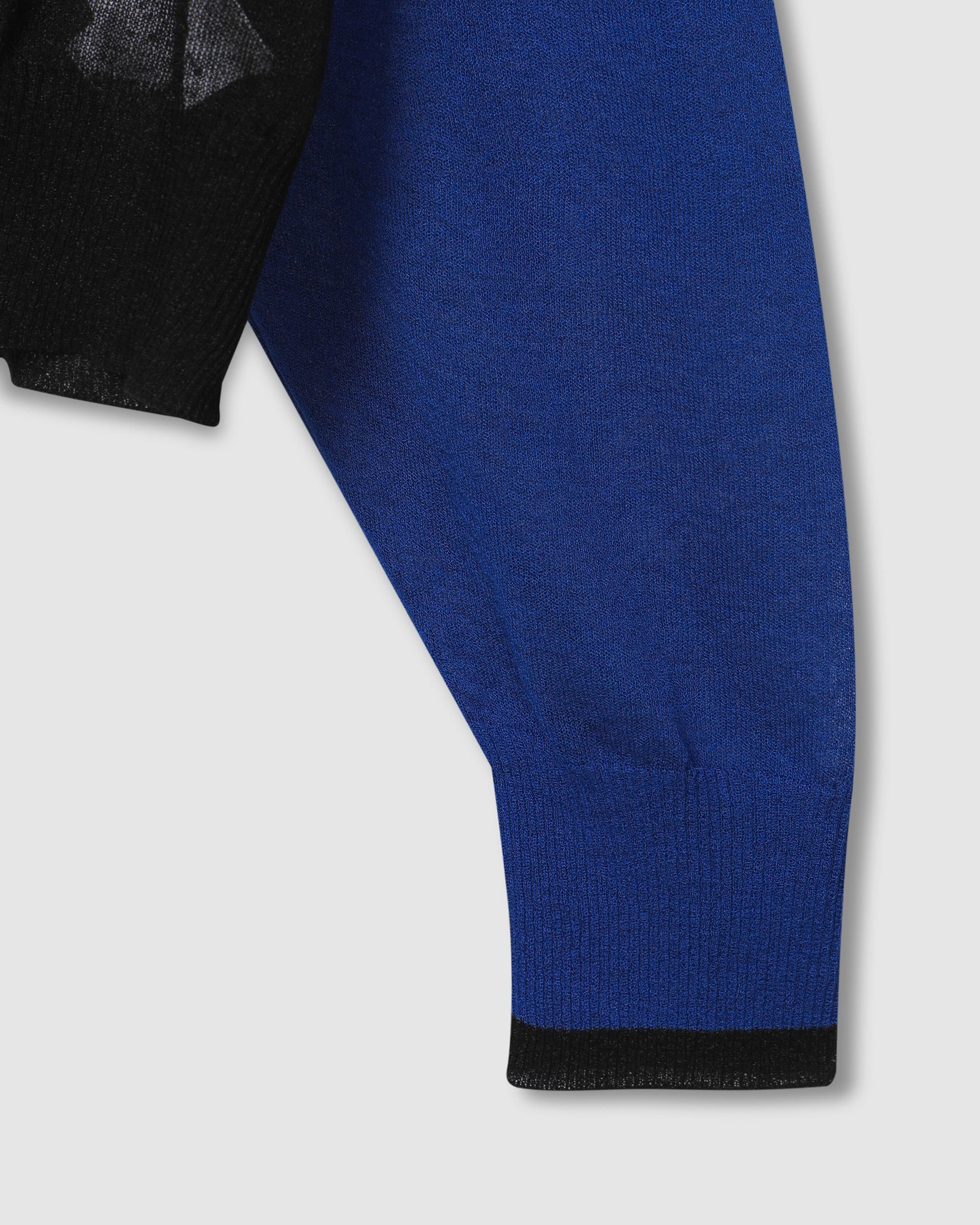 Color Mix Sheer Knit Cardigan Blue PT — vue 5