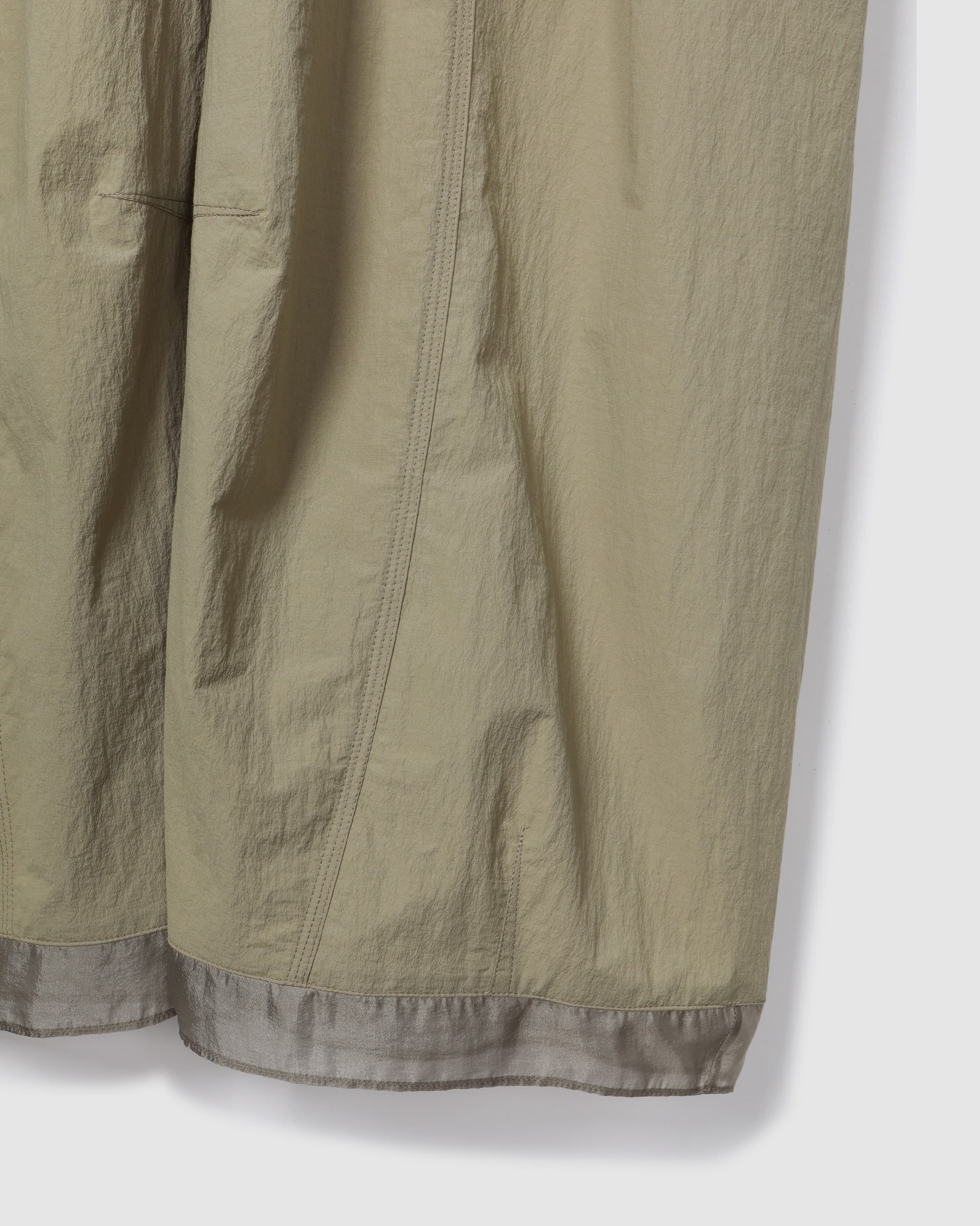Eyelet Point Tuck Pants Khaki Beige — vue 5