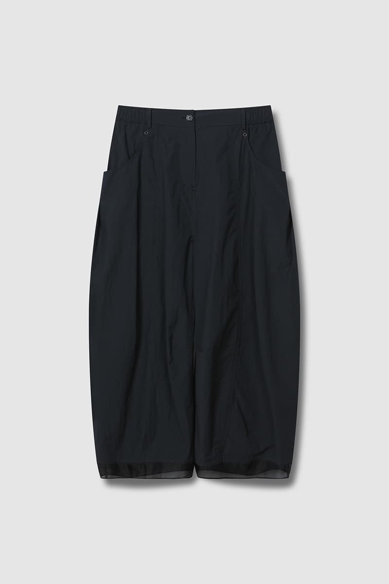 Eyelet Point Tuck Pants Dark Grey — vue 1