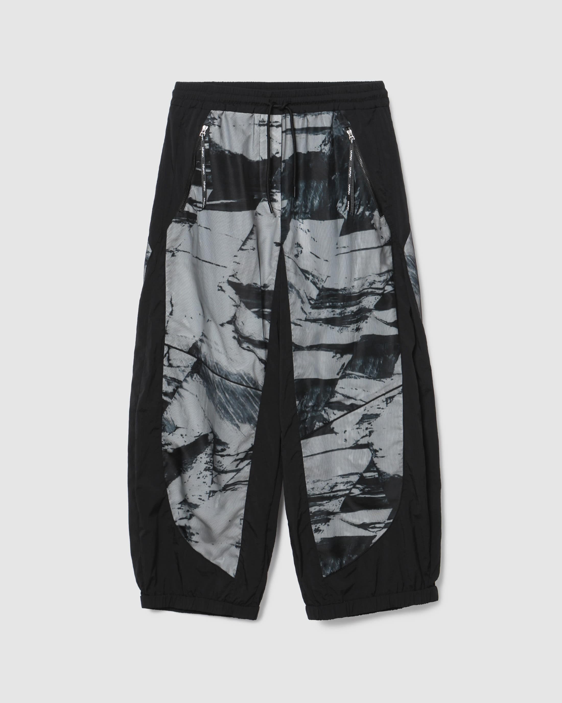Print Mesh Banding Pants Black PT — vue 2