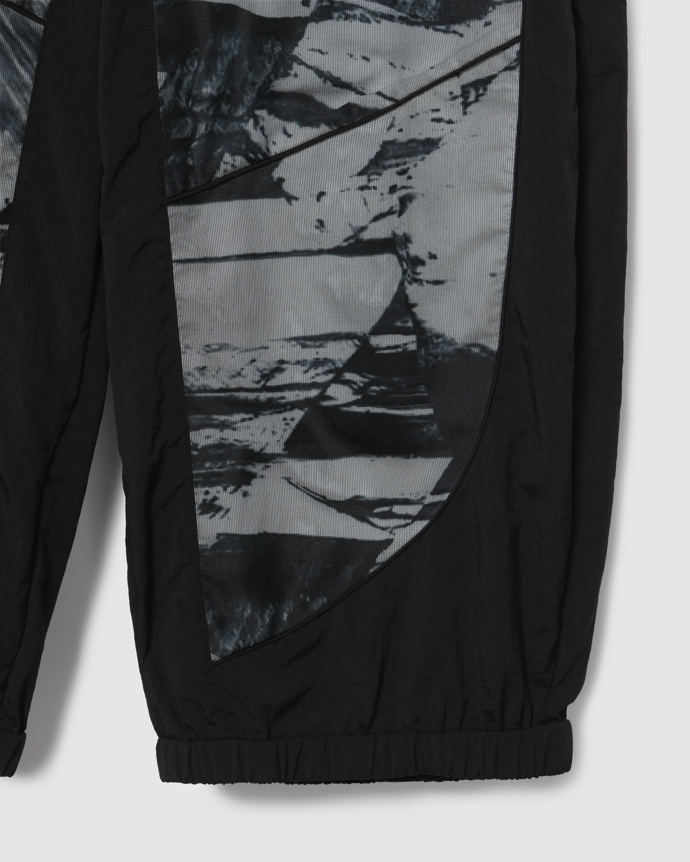 Print Mesh Banding Pants Black PT — vue 5