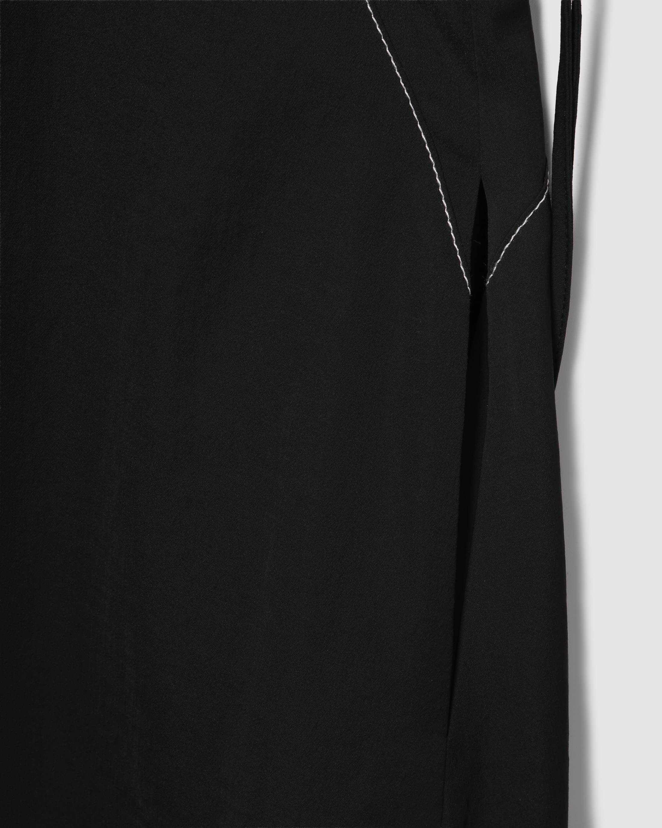 Balloon Stitch Long Dress Black — vue 5