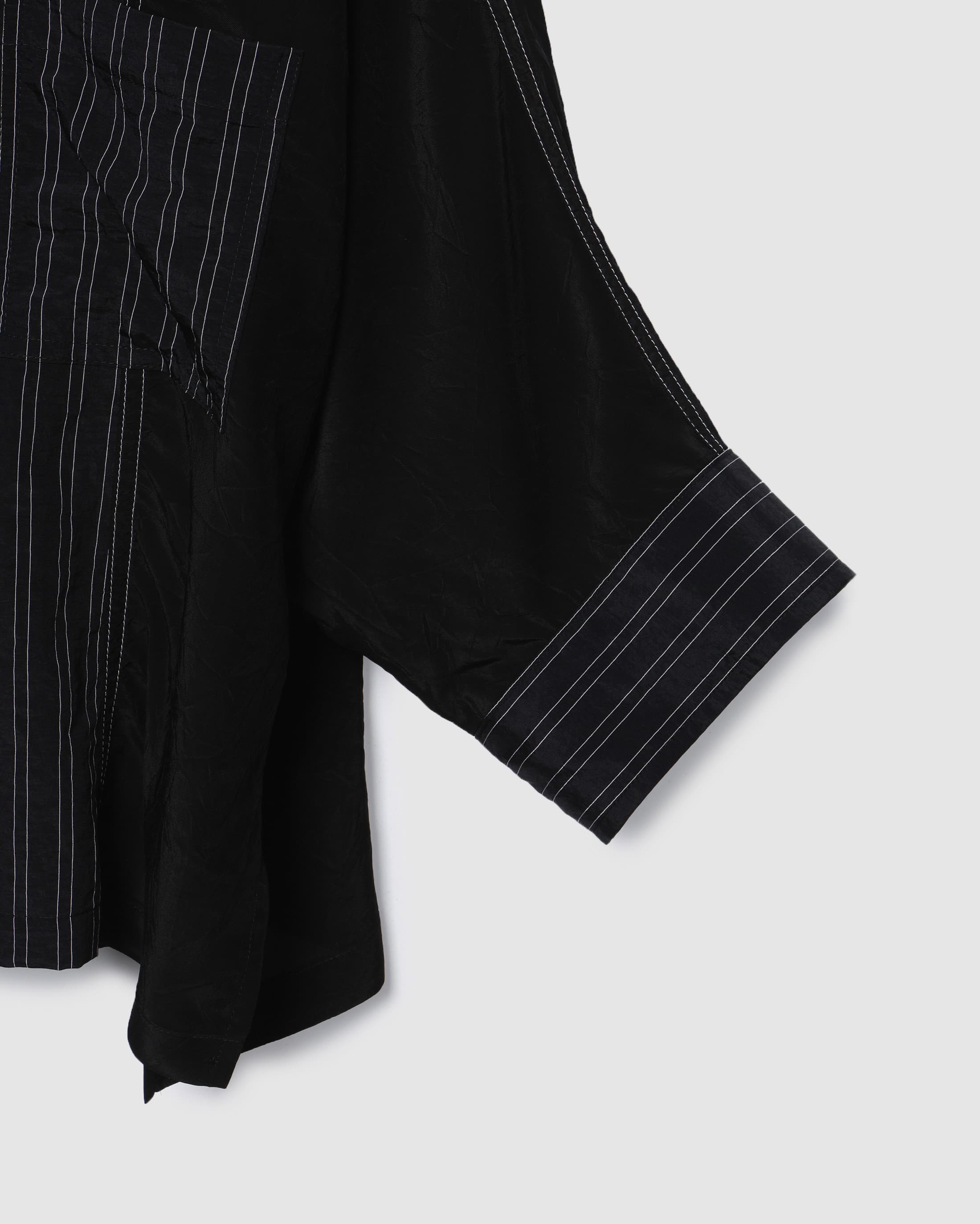 Stripe Panel Blouse Black PT — vue 5
