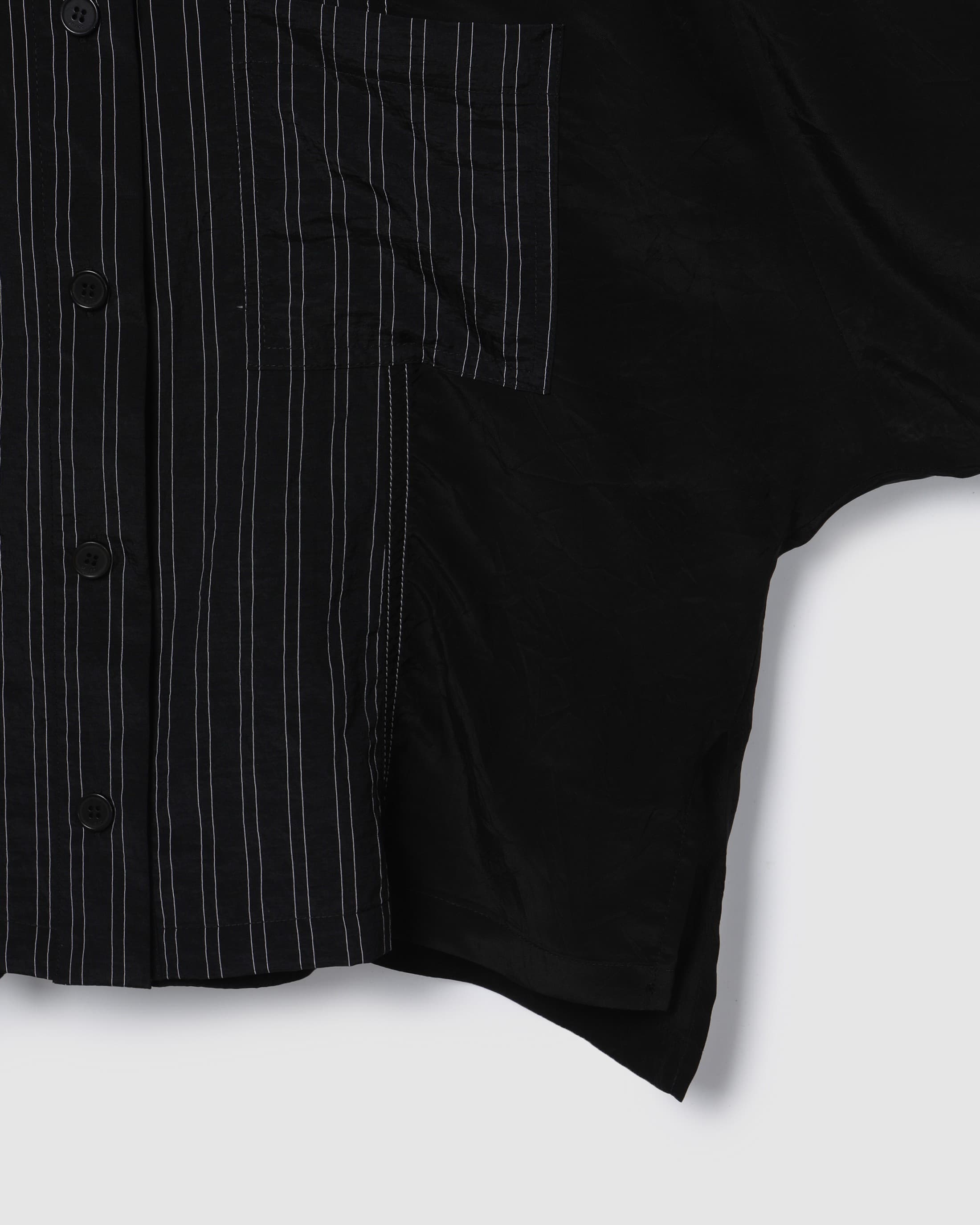 Stripe Panel Blouse Black PT — vue 6