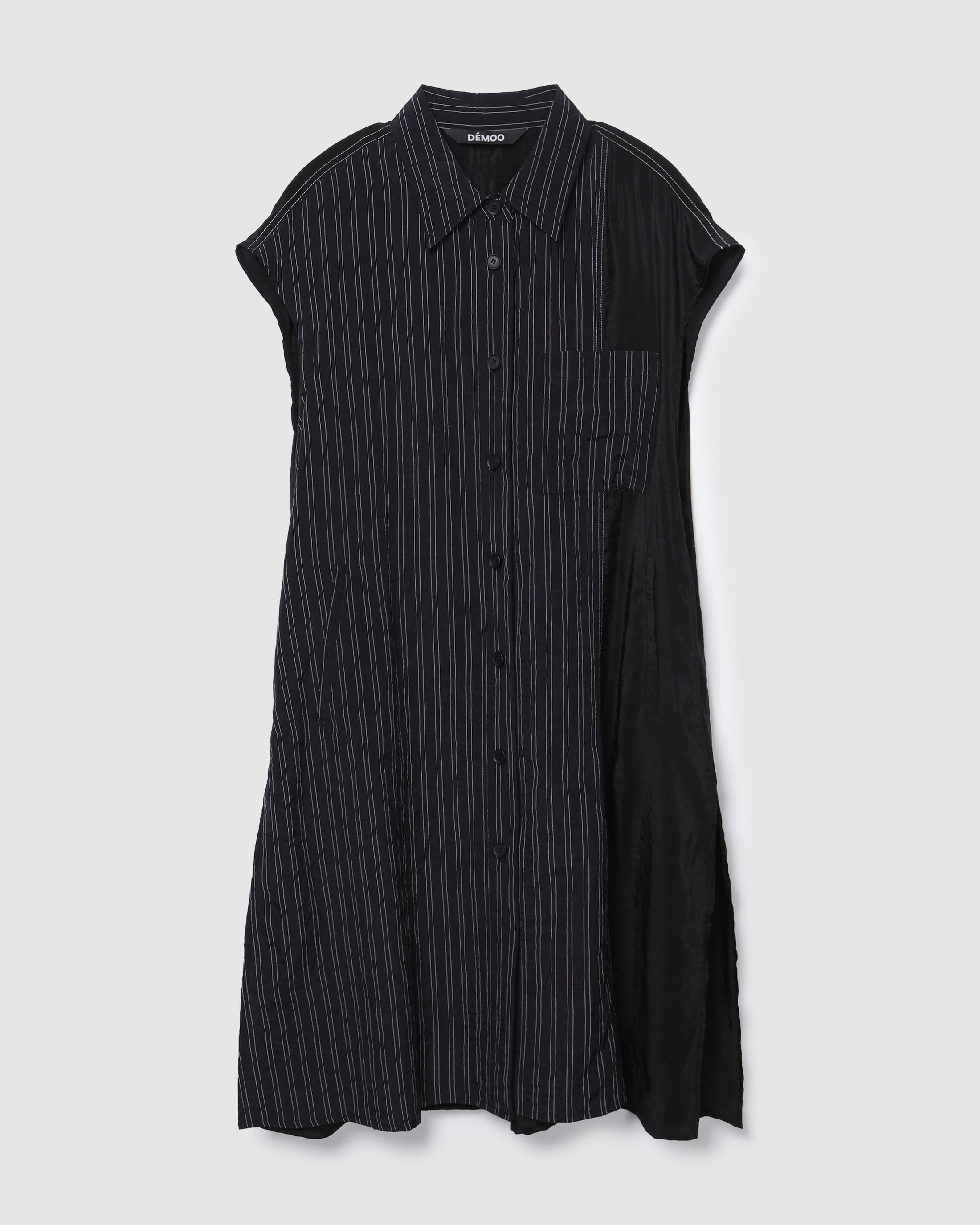 Stripe Panel Long Vest Black PT — vue 2
