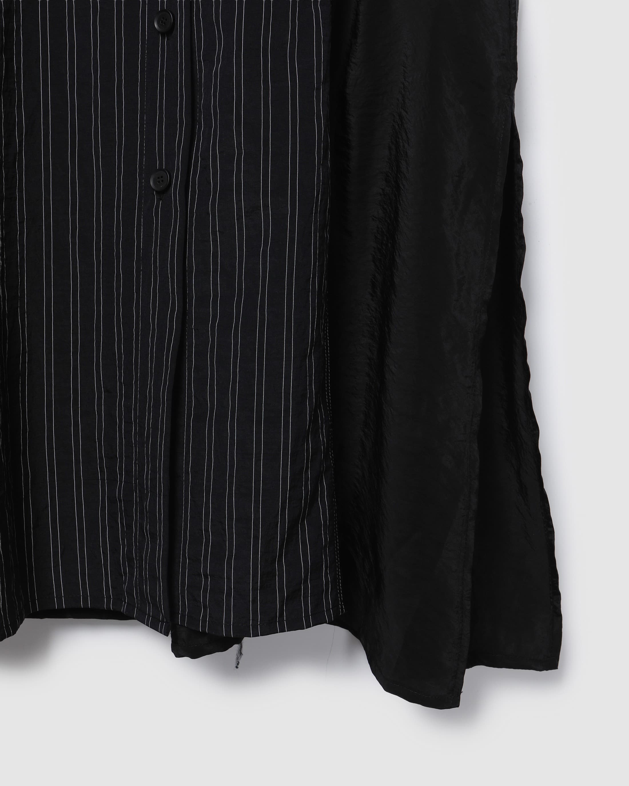 Stripe Panel Long Vest Black PT — vue 6