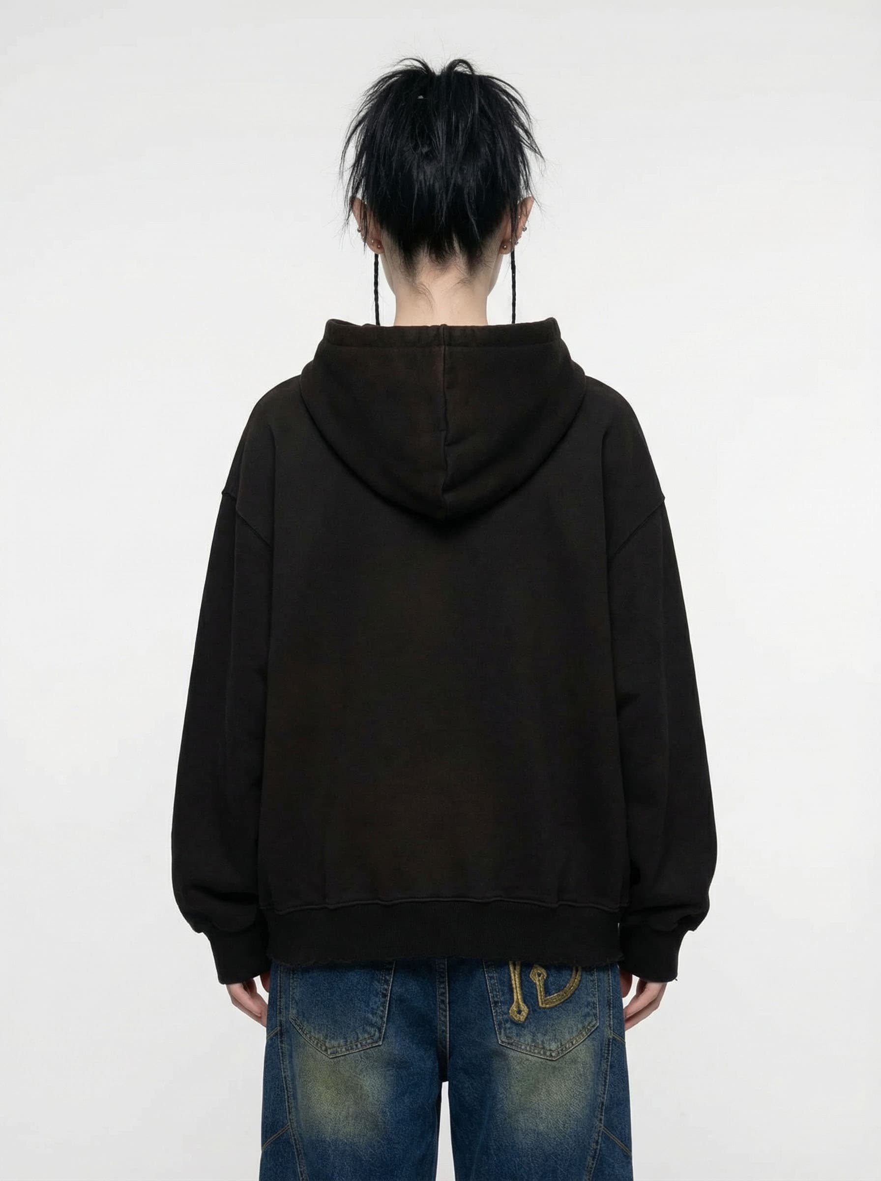 Vintage Washing Hoodie BK — vue 2