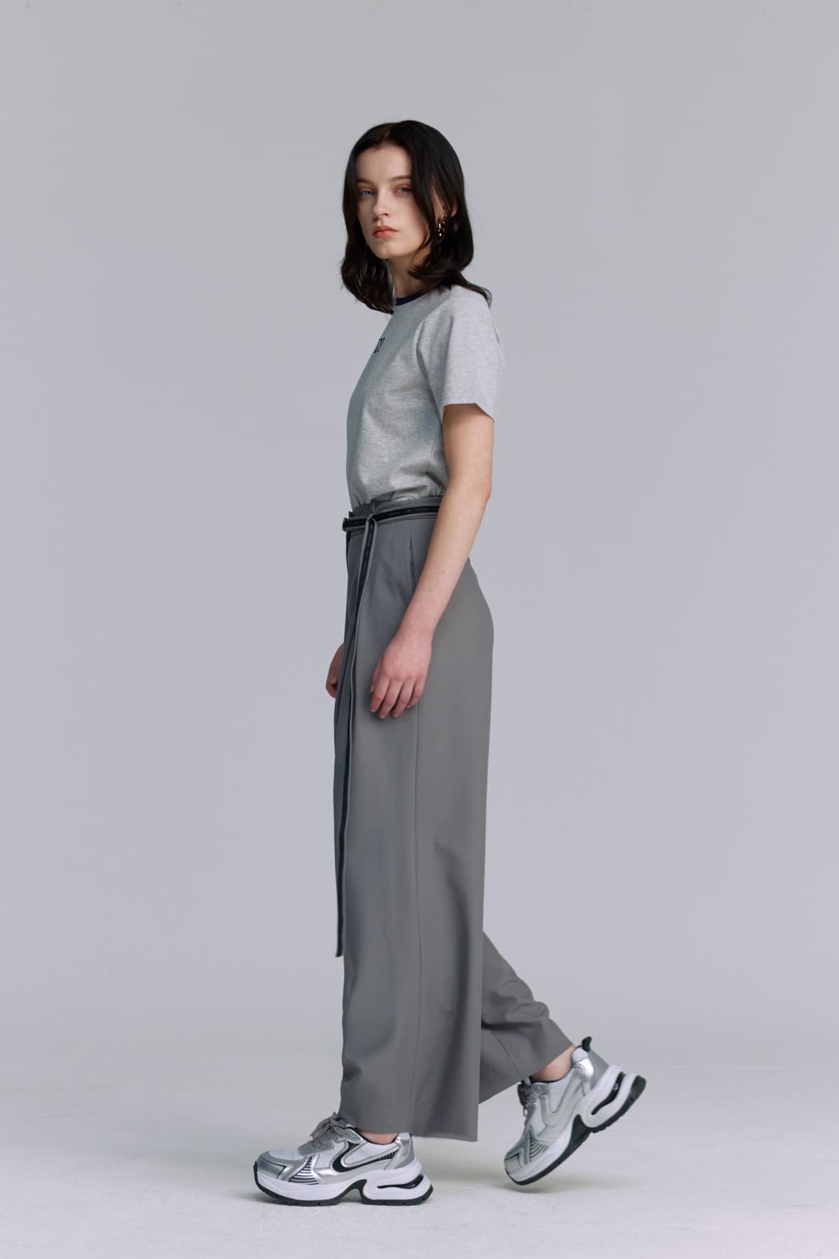 Belted Pintuck Pants (GR) — vue 6
