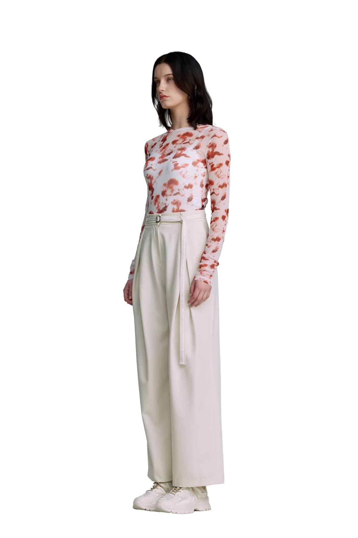 Belted Pintuck Pants (IV) — vue 3