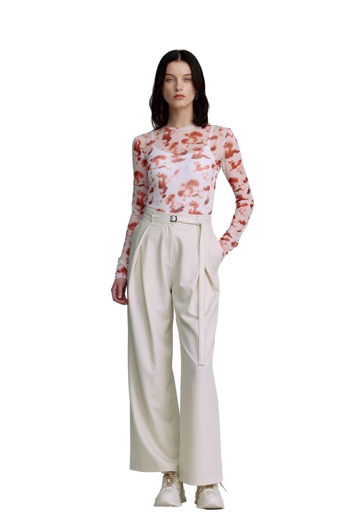 Belted Pintuck Pants (IV) — vue 5