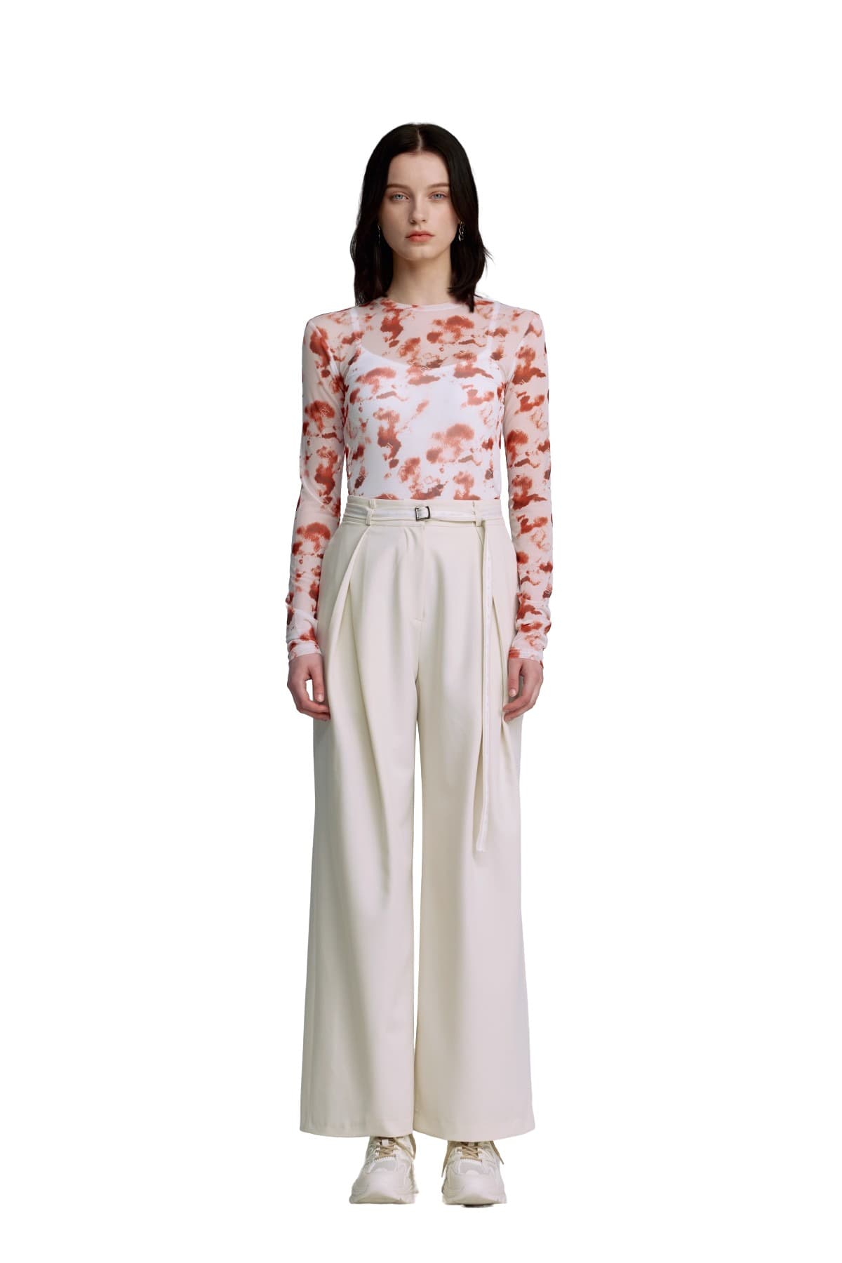 Belted Pintuck Pants (IV) — vue 1