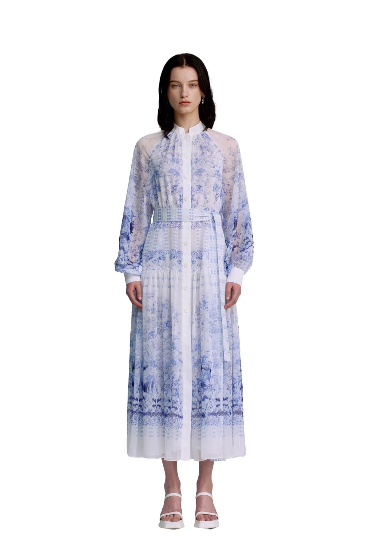 Chiffon Raglan-sleeved Dress (BN) — vue 1