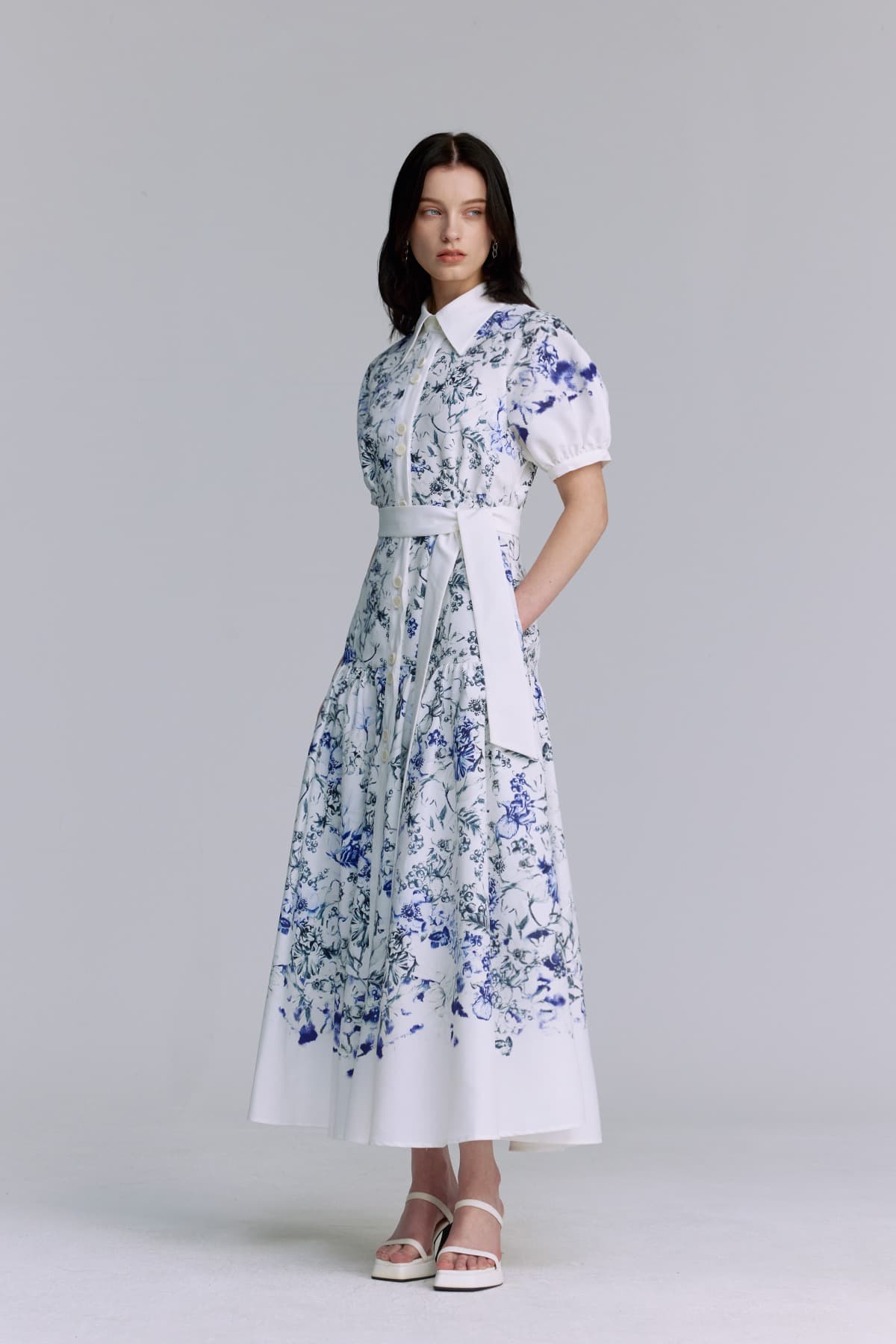 Balloon Raglan-sleeved Dress (S) — vue 7