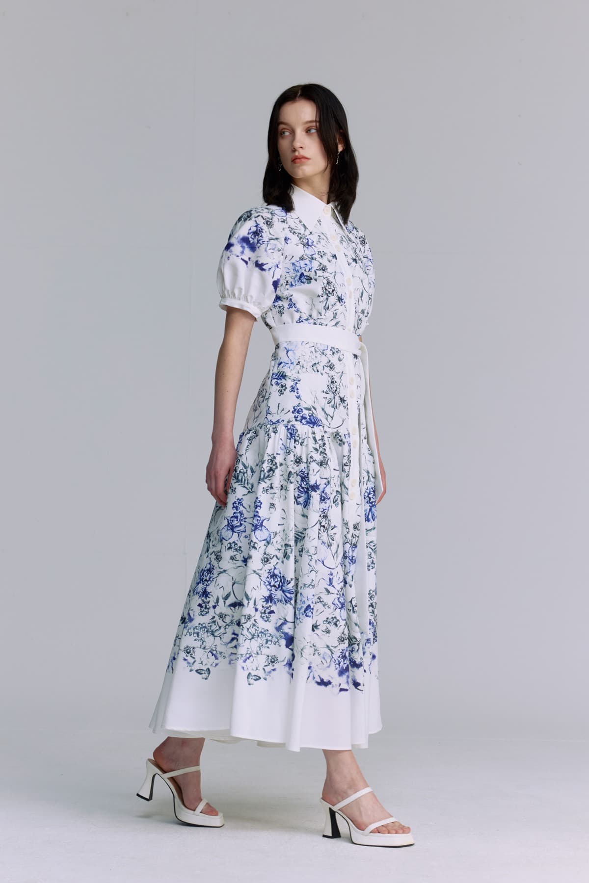 Balloon Raglan-sleeved Dress (S) — vue 9