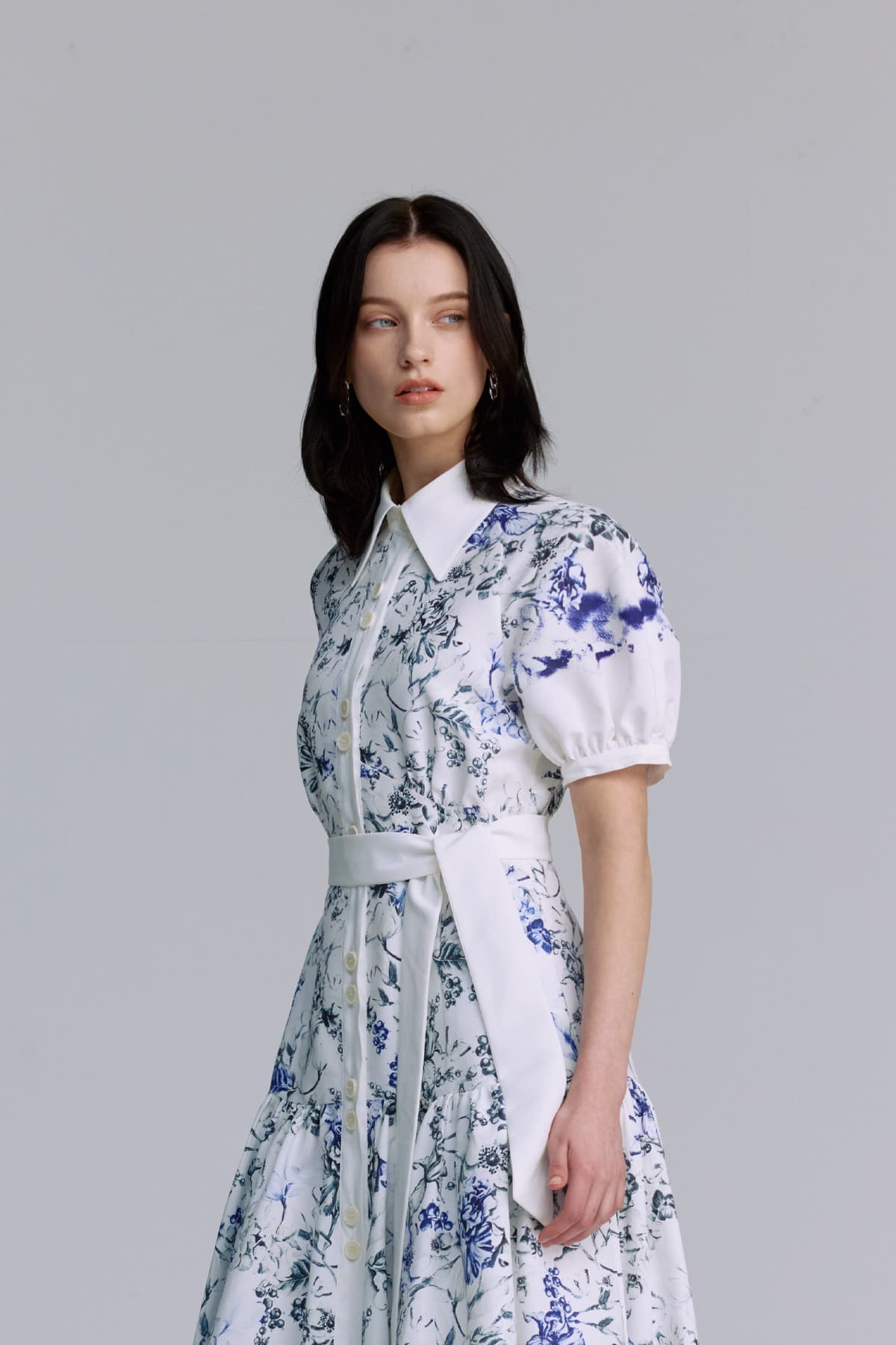 Balloon Raglan-sleeved Dress (S) — vue 11
