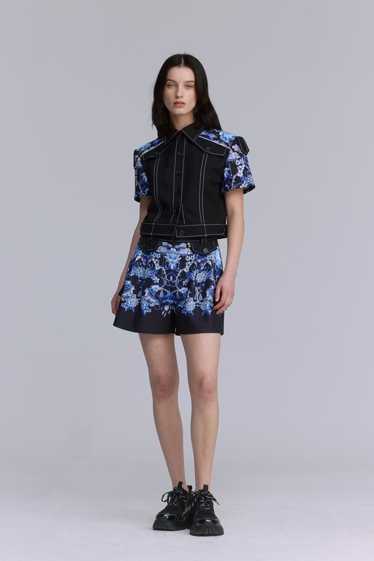 Flap Button Short-sleeved Jacket (B) — vue 6
