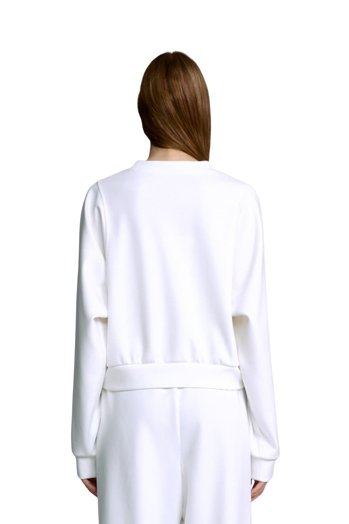 Taping Sweatshirt (WHITE) — vue 4